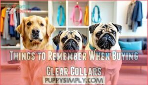 things to remember when buying clear collars