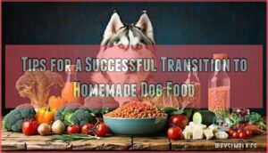 tips for a successful transition to homemade dog food