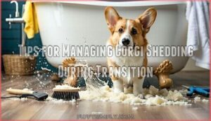 tips for managing corgi shedding during transition