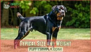 typical size and weight
