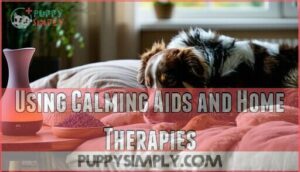 using calming aids and home therapies