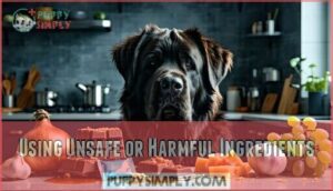 using unsafe or harmful ingredients
