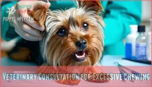 veterinary consultation for excessive chewing