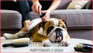 weekly brushing