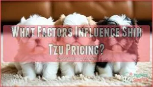 what factors influence shih tzu pricing