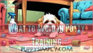 what to avoid in potty training
