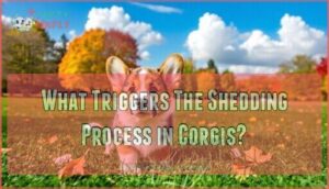 what triggers the shedding process in corgis
