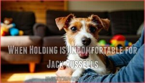 when holding is uncomfortable for jack russells