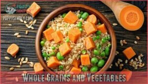 whole grains and vegetables