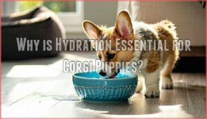 why is hydration essential for corgi puppies