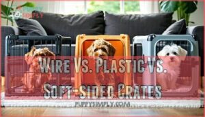 wire vs. plastic vs. soft-sided crates
