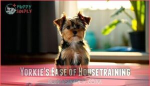 yorkie's ease of housetraining