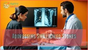 addressing swallowed stones