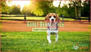 adult beagle size