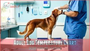 adult dog temperature chart