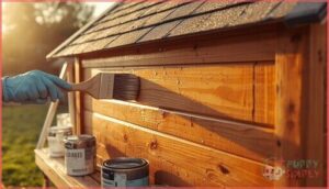 applying exterior weatherproofing