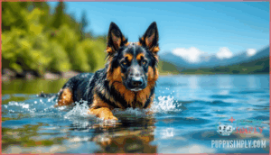 are german shepherds natural swimmers