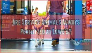are service animals always permitted at lowe’s