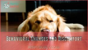 behavioral changes and discomfort