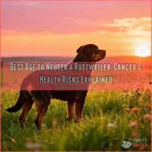 best age to neuter a rottweiler best age to neuter a rottweiler