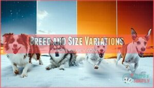 breed and size variations