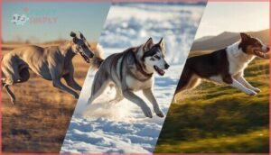 breed profiles and running abilities