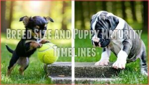 breed size and puppy maturity timelines