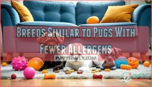 breeds similar to pugs with fewer allergens