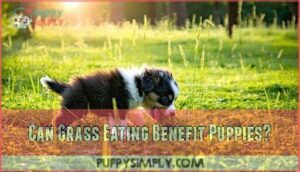 can grass eating benefit puppies