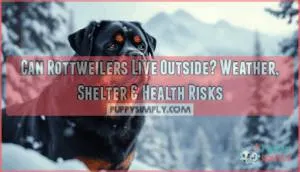 can rottweilers live outside