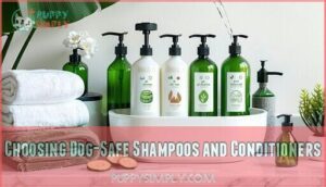 choosing dog-safe shampoos and conditioners