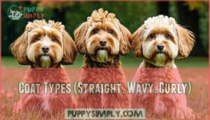 coat types (straight, wavy, curly)