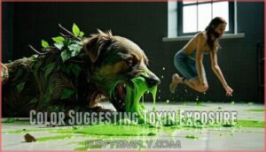 color suggesting toxin exposure