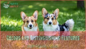colors and distinguishing features
