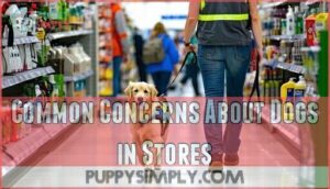 common concerns about dogs in stores
