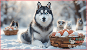 comparisons to other dog breeds in terms of egg consumption