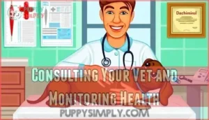 consulting your vet and monitoring health