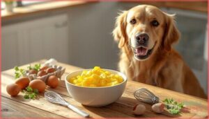 cooked, unseasoned eggs