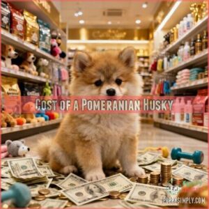 cost of a pomeranian husky