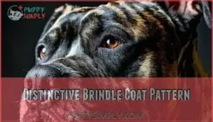 distinctive brindle coat pattern