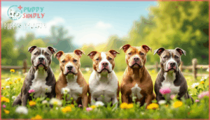 distinctive pitbull types and variations