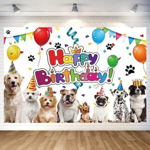 DuftGu Dog Birthday Backdrop, Polyester, B0C7W4K96C