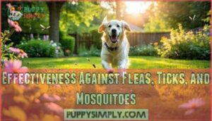 effectiveness against fleas, ticks, and mosquitoes