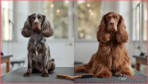english vs. american cocker spaniel coats english vs. american cocker spaniel coats