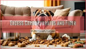 excess carbohydrates and fiber