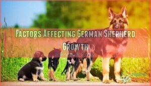 factors affecting german shepherd growth