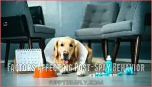 factors affecting post-spay behavior