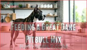 feeding a great dane pitbull mix