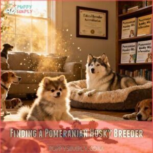 finding a pomeranian husky breeder