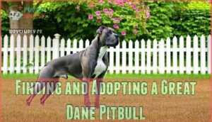 finding and adopting a great dane pitbull